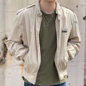 Vintage Members Only Europe Craft Jacket Coat Men's Size 40 Beige